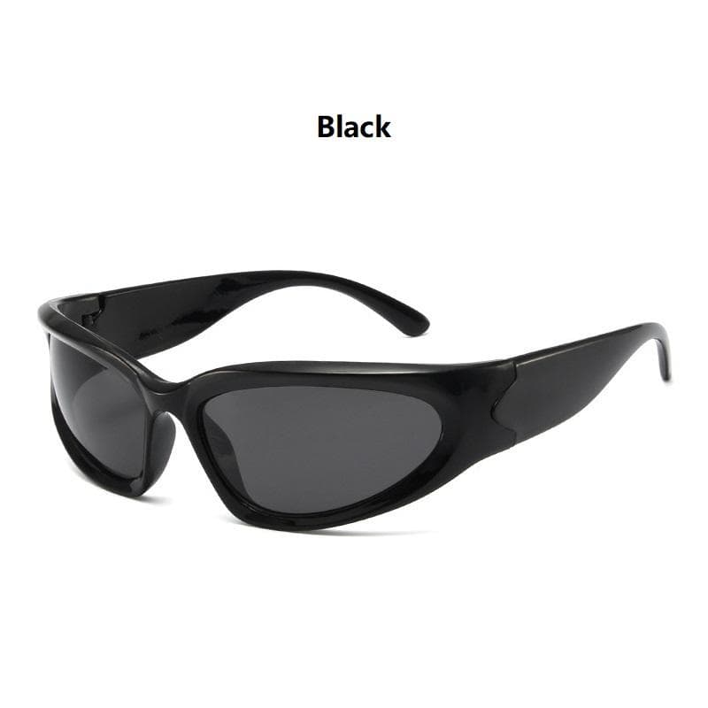 Y2k Punk Vintage Sunglasses Unisex Luxury Designer UV400 Wrap Around Sports Eyewear Fashion Goggles