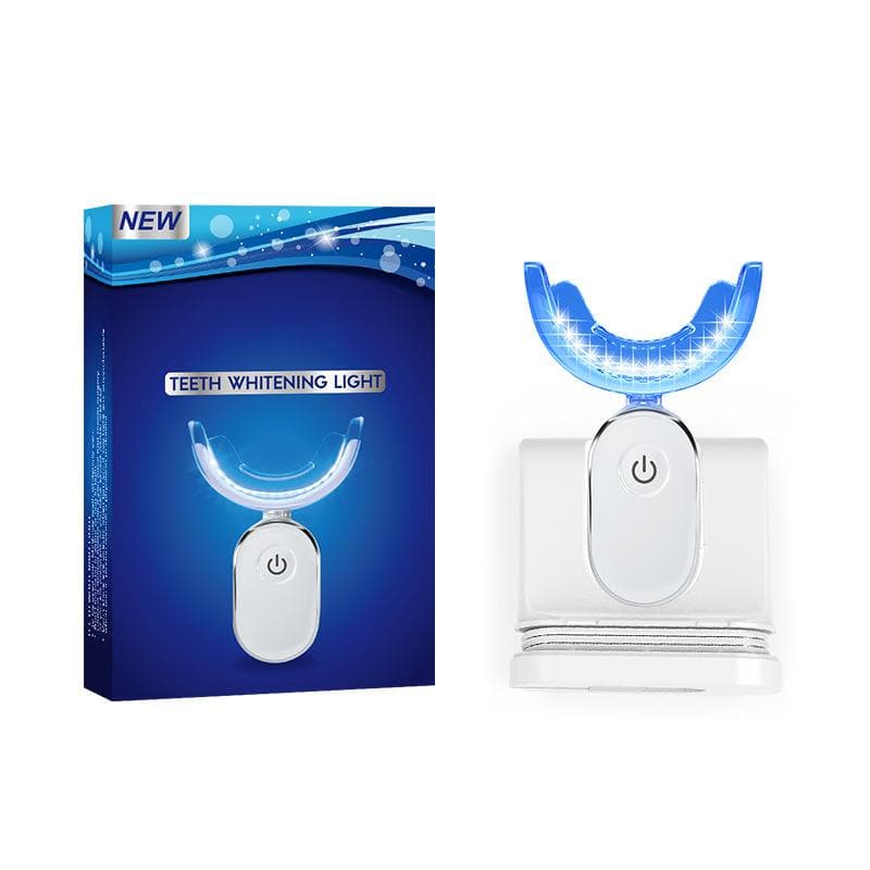 Household Led Tooth Beauty Cold Light Cleaning Teeth Cold Light Whitening Light Charging Small Light Led Blue Tooth Beauty Light 28 lamps