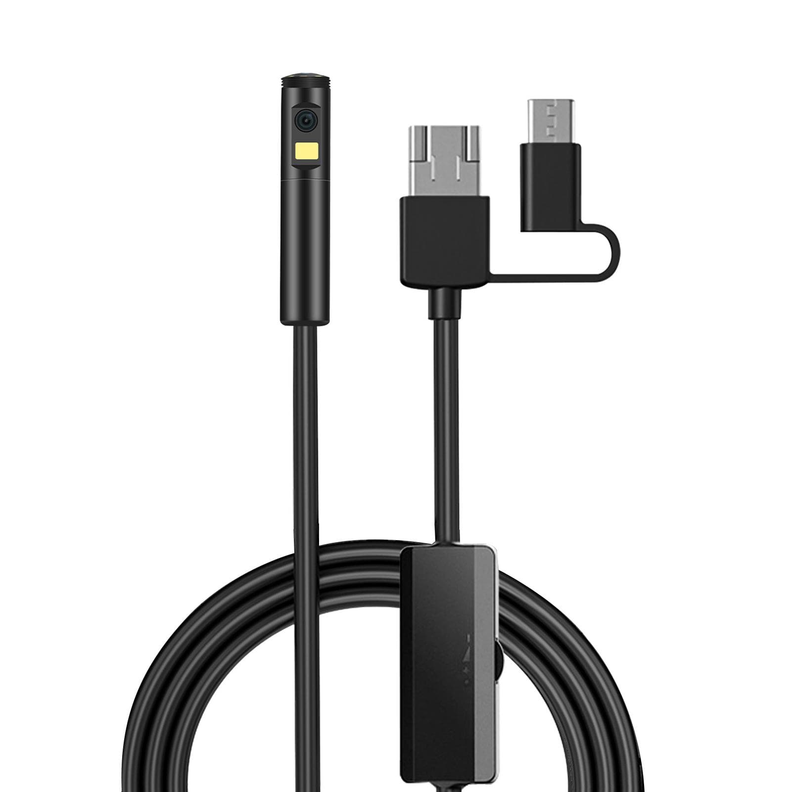 Industrial Endoscopy Borescope Inspection Camera 3 In 1 Interface Replacement for Type-C/ Android/ 2m hw 5.5mm