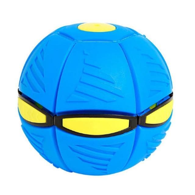 Flying UFO Flat Throw Disc Ball Without LED Light Magic Ball Toy Kid Outdoor Garden Beach Game Children's sports balls blue