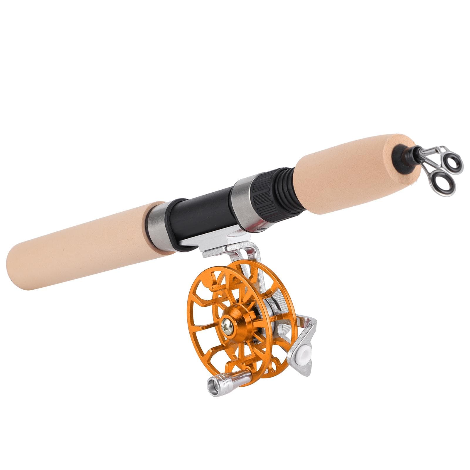 26in Telescopic Fishing Rod with Reel Set Portable Outdoor Winter Ice Fishing Tackle
