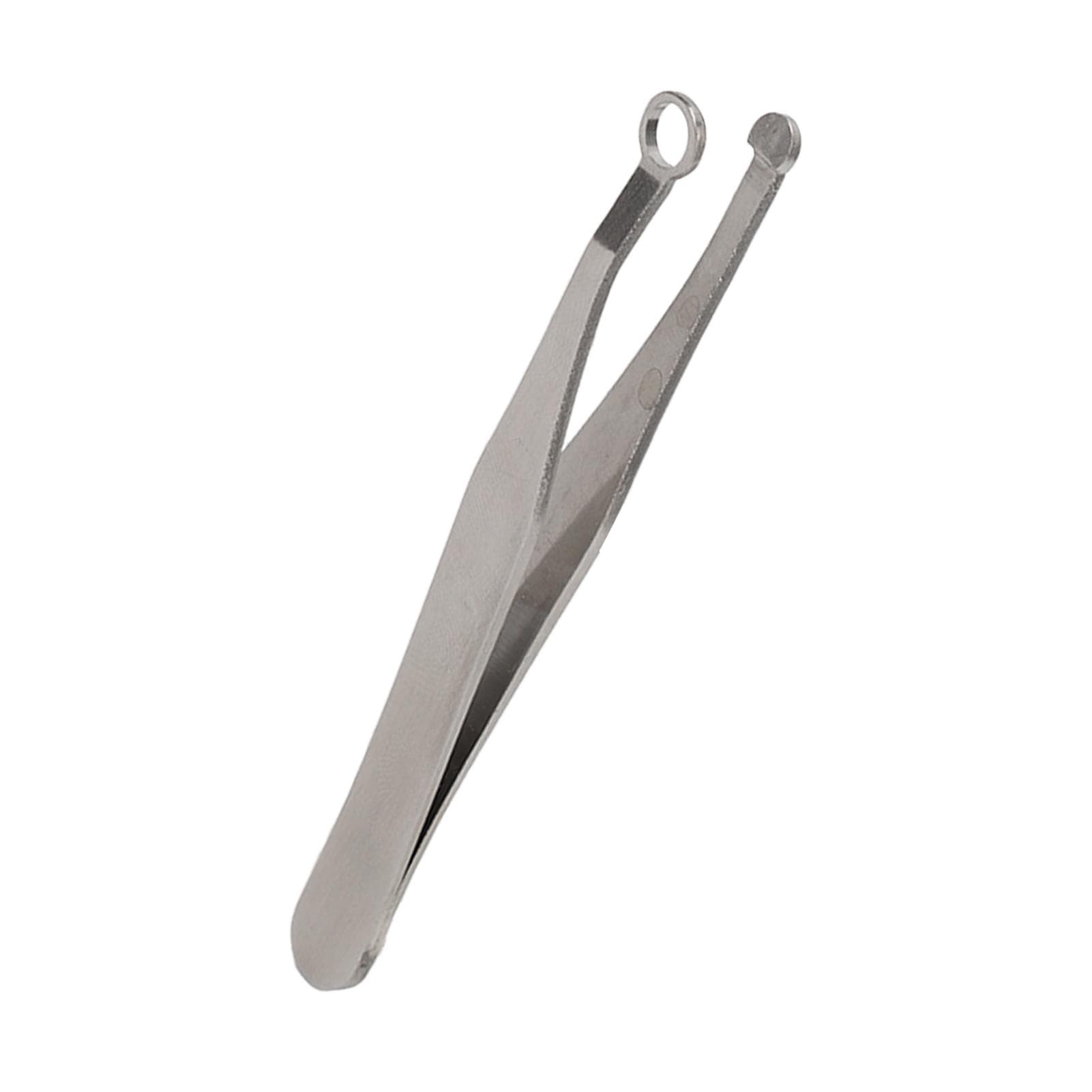 Nose Hair Trimming Tweezers Stainless Steel Friendly Round Tip Easy Cut Nose Hair Tweezers for