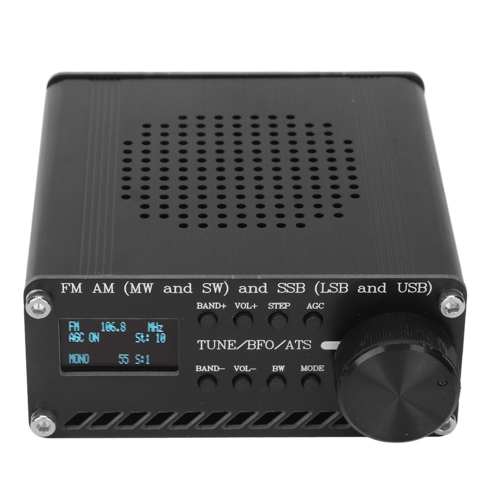 Full Band Radio Receiver Aluminum Alloy FM AM (MW SW) SSB (LSB USB) Frequency Radio Receiver