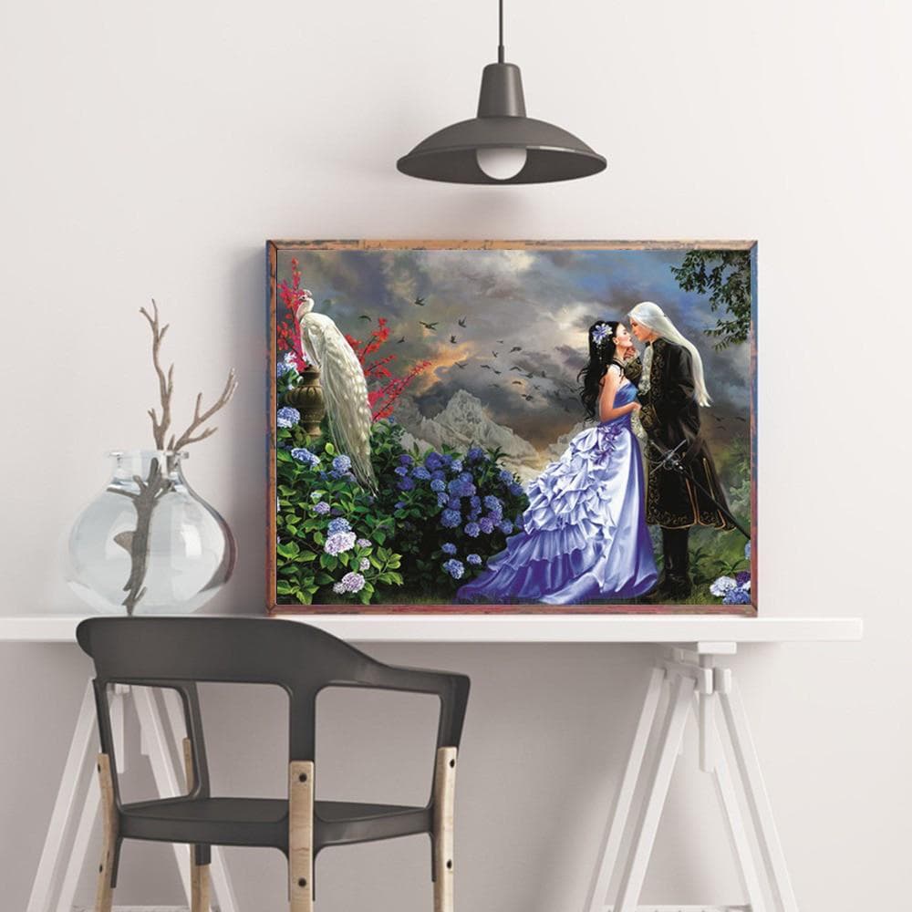 Diamond Art Peacock Diamond Embroidery Full Beauty Picture Of Rhinestone Diamond Painting Portrait 20X30CM