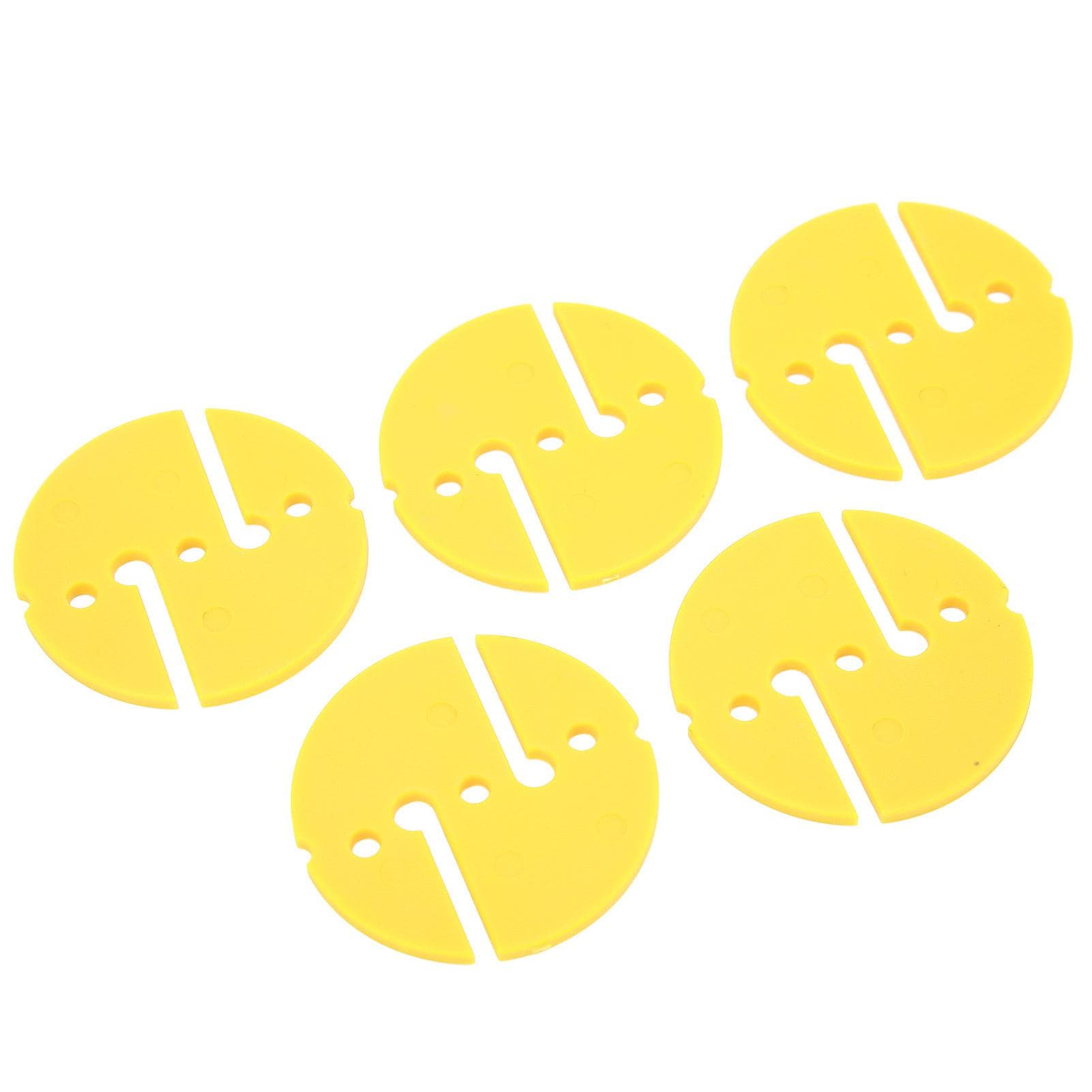 5Pcs Diving Line Marker Cave Dive Marker Scuba Safety Rope Line Marker PVC Round Shape for