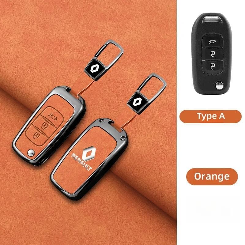 Hub Caps Zinc Alloy Car Key Case Cover Shell Keychain For Renault Koleos Captur Kadjar Megane Clio 5 Talisman Arkana Zoe Scenic