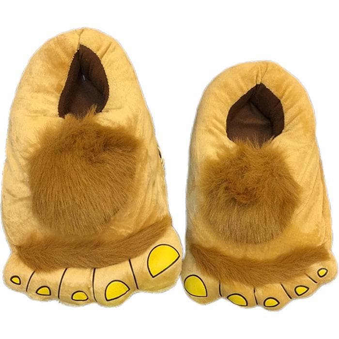 Men's Large Hobbit Plush Cotton Slippers - Cozy, Thick Bottom, New Warm Shoes for Home and Gifts 36-42
