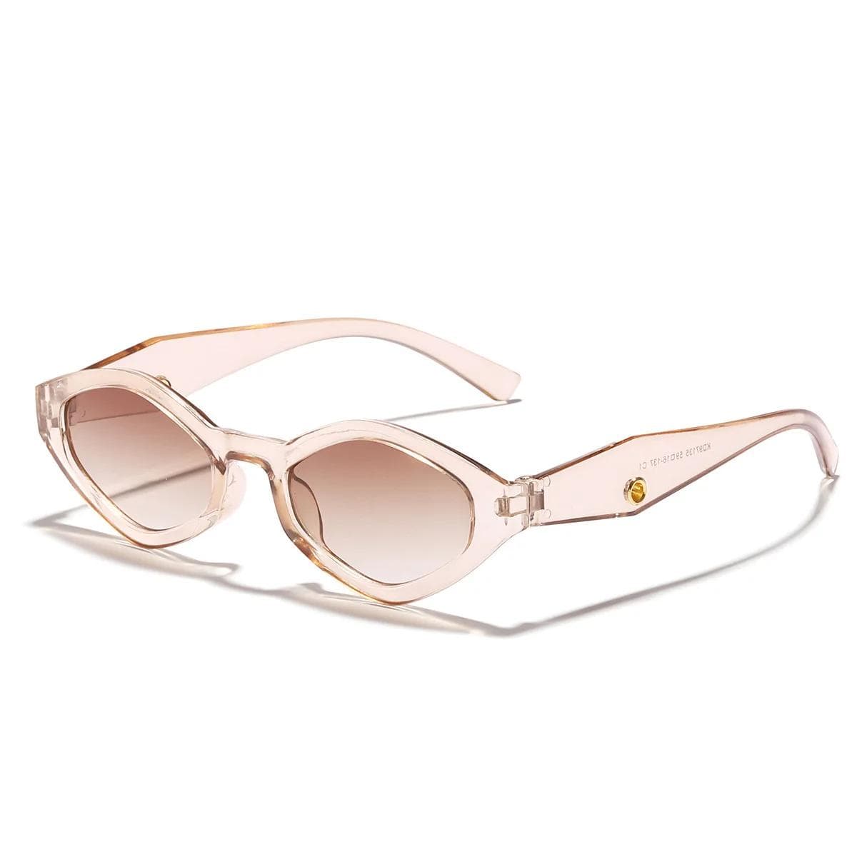 Retro Cat-eye Sunglasses UV400 Protection Fashion Unisex Goggles Outdoor Trendy Sun Shading Anti-UV Glasses for Women Men As shown