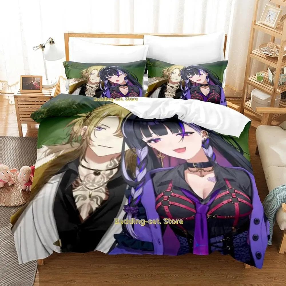 New Meloco Kyoran Bedding Set Single Twin Full Queen King Size Bed Set Adult Kid Bedroom Duvetcover Sets Anime parure de lit Bed 70x133cm 2pcs