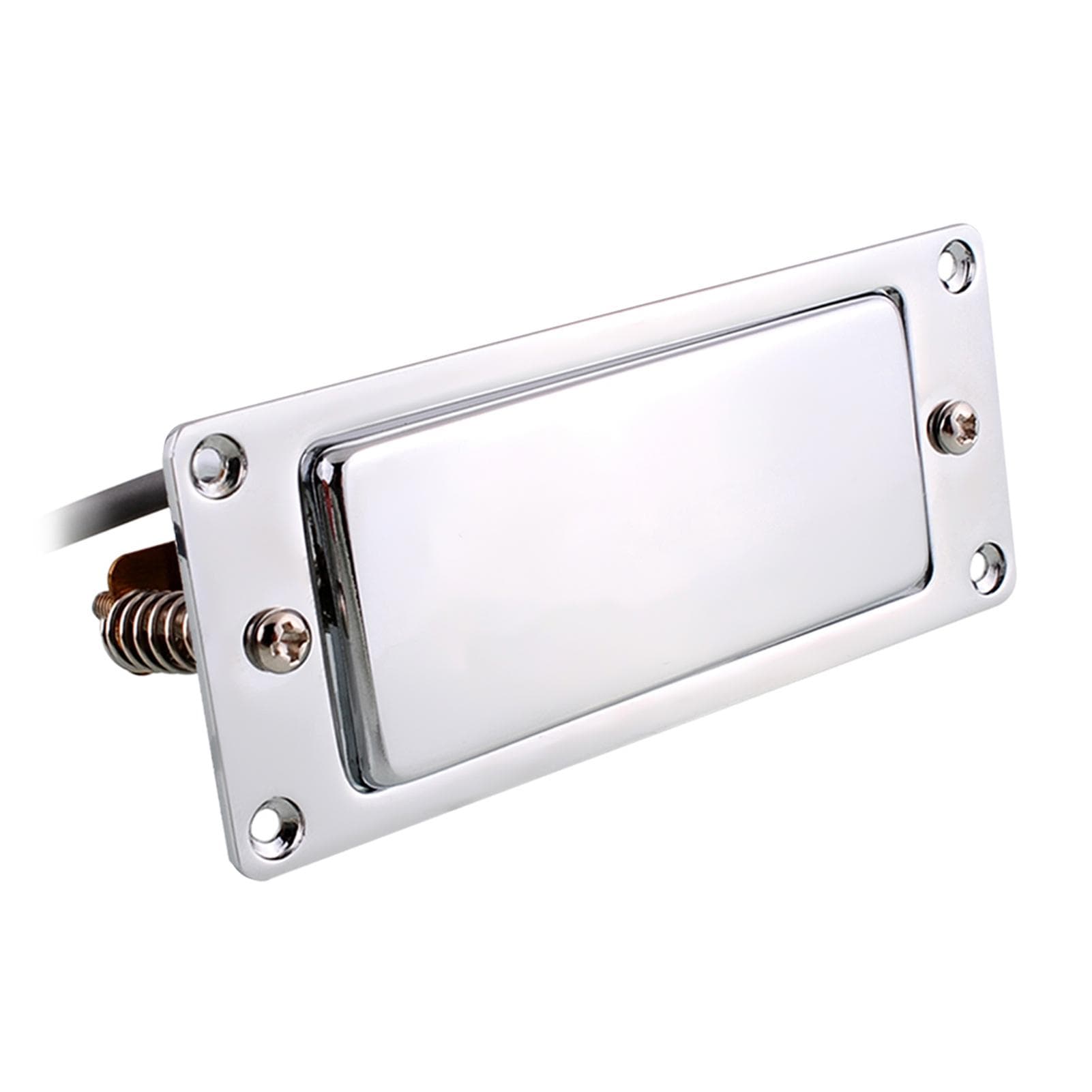 Mini Humbucker Pickup Kit Compatible with LP Electric Guitar Neck Bridge Double Coil Pick-up Chrome