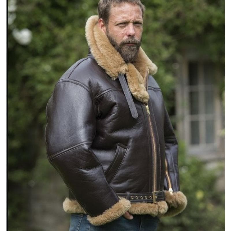 Thickened Fur All-in-one Men's Long-sleeved Imitation Fur Coat XS