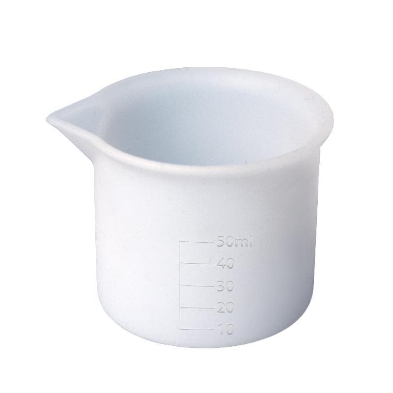 1Pcs 50ml Silicone Measuring Cup Tools Round Silicone Mold Clear Graduated Epoxy Split Cup DIY For Casting Resin Mold