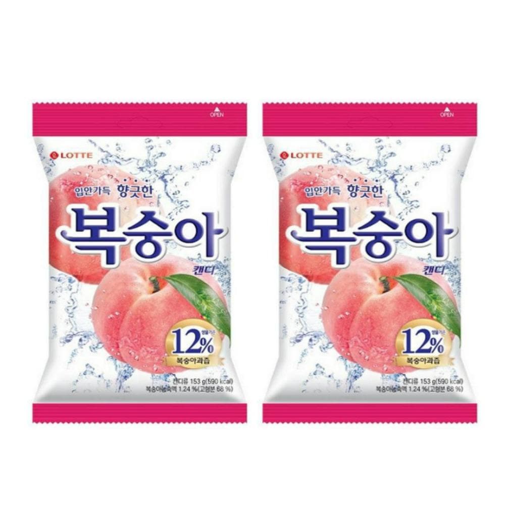 Korean Green Grape Candy 153g / Peach Candy 153g / Korean Snack / Candies Peach Candy 153g x2