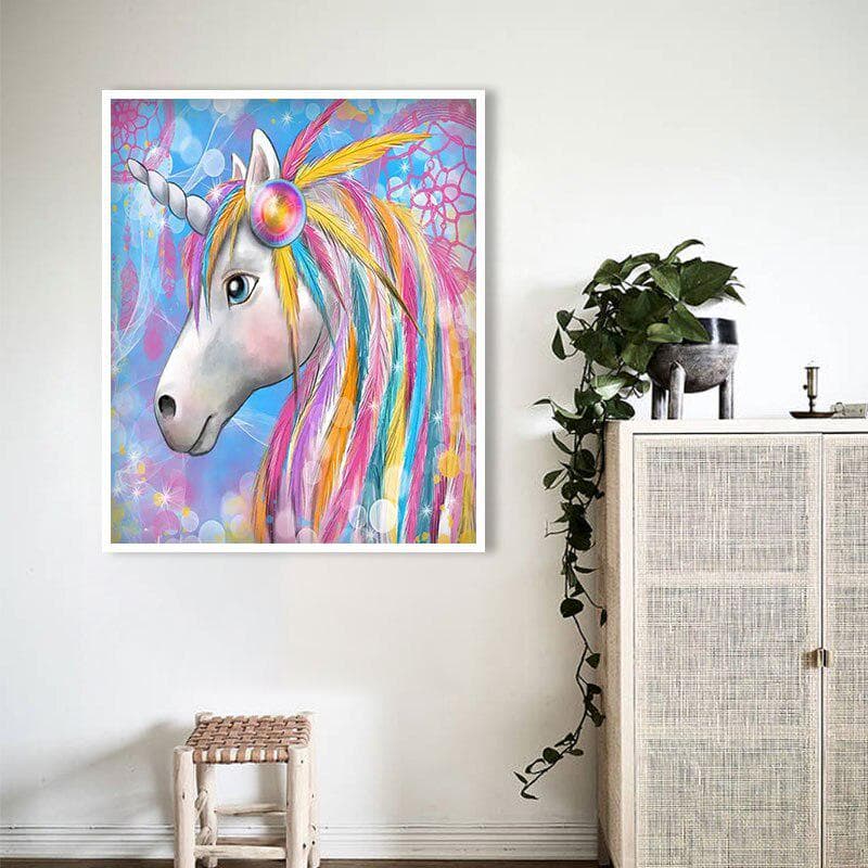 5D DIY Diamond Painting Animal Horse Scenery Embroidery Cross Stitch Home Decor Gift 20X30CM