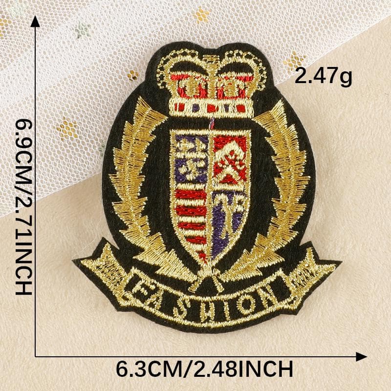 Self-Adhesive Embroidered Cloth Patch for Clothing and Caps