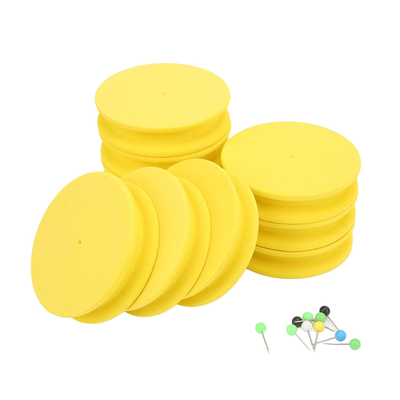 10pcs Fishing Foam Spools Multipurpose EVA Foam Fishing Winding Board for Outdoor FishingYellow