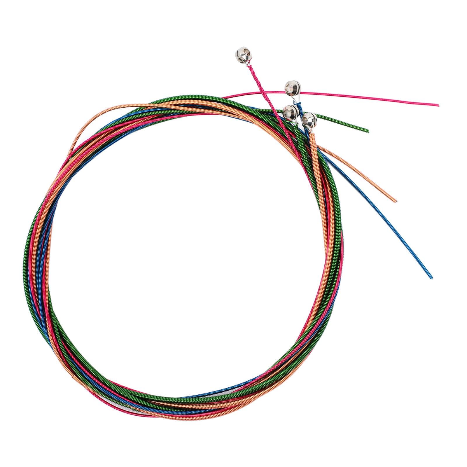 4Pcs Guitar String Kit Stainless Steel Wire Inner Core Electric Bass Colored String for Acoustic