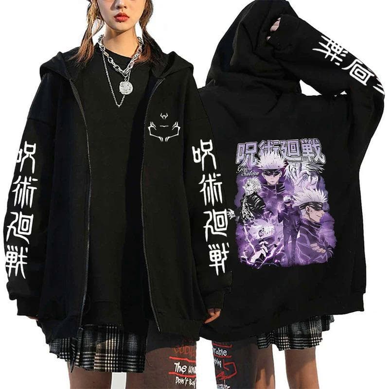Anime Jujutsu Kaisen Fushiguro Megumi hoodies XS