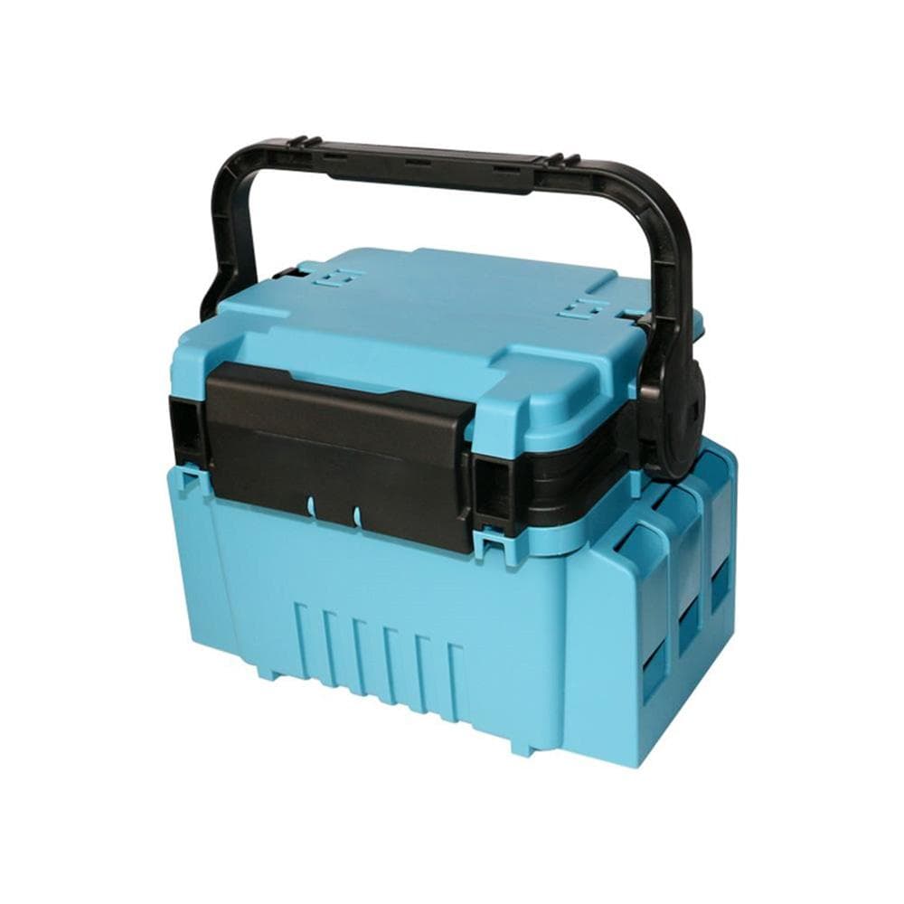 Fishing Tackle Box Travel Fishing Case Box for Fished Gear Fishing Lures Hook Box Tools light blue