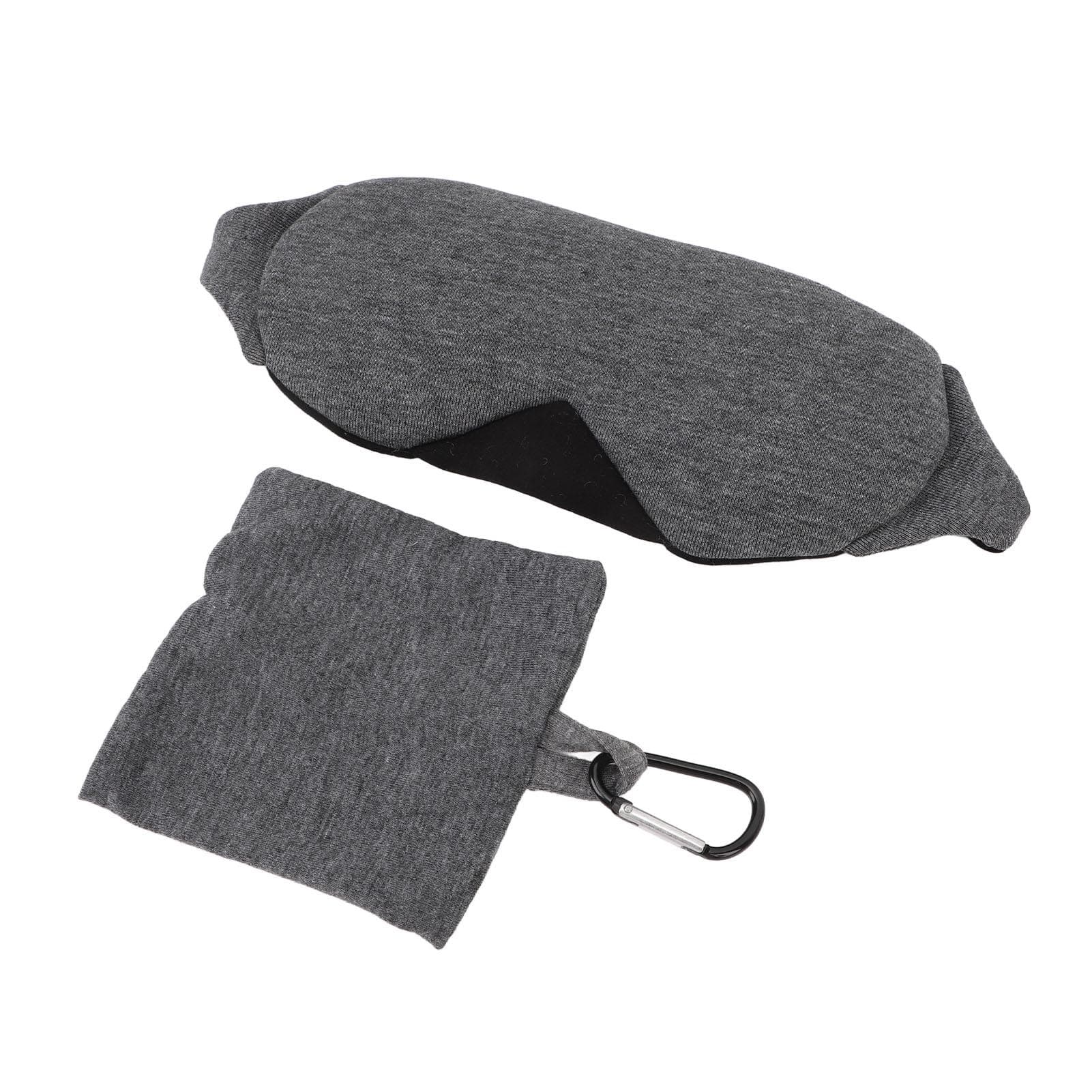 Eye Cover Light Blocking Cotton Breathable Versatile Adjustable Sleeping Eye Cover for Home Travel black