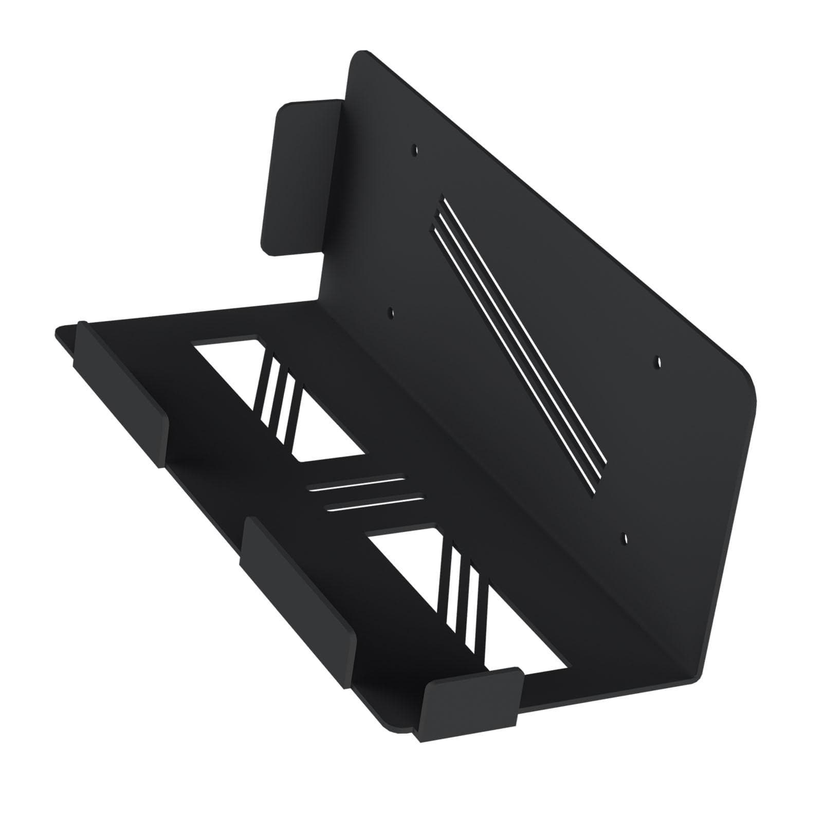 Console Holder Wall Mount Floating Behind TV Wall Bracket for Gaming Console Controller Headphone black