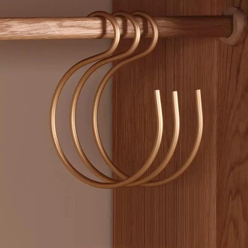 5pcs S-Shape Hooks Aluminum Alloy Bedroom Kitchen Multifunctional Hanging Hook Clasp Holder Pants Hats Hanging Storage Hangers 1PCS