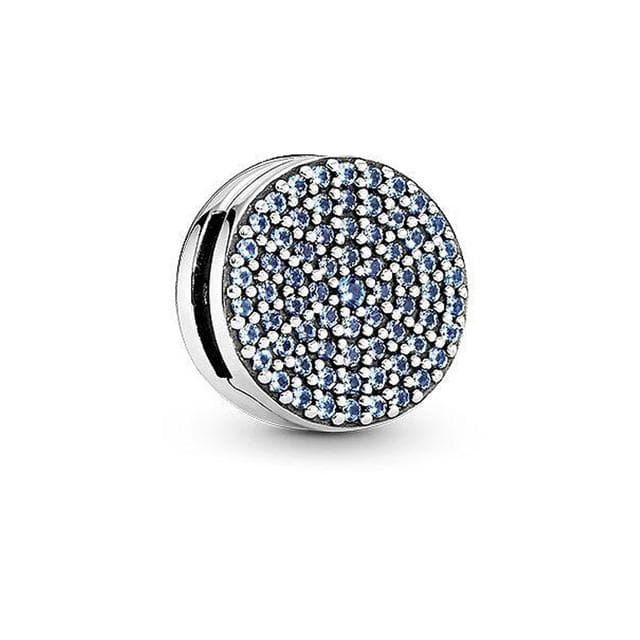 925 Silver Reflections Clip Beads Heart Daisy Waterdrop Leaf White Charms Beads Fit Original Women Bracelet
