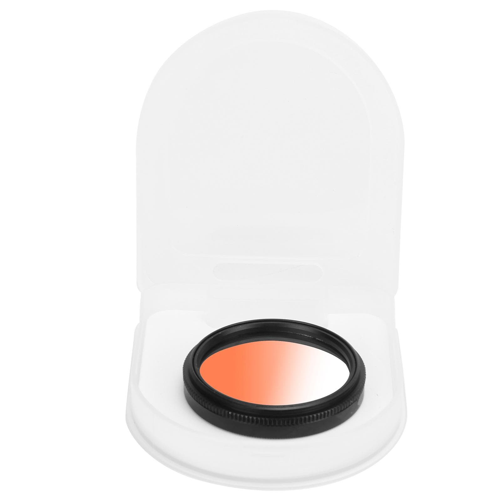 Junestar 40.5mm Gradient Filter Multilayer Coating Waterproof Gradual Colour Lens Filter for Canon 40.5MM orange