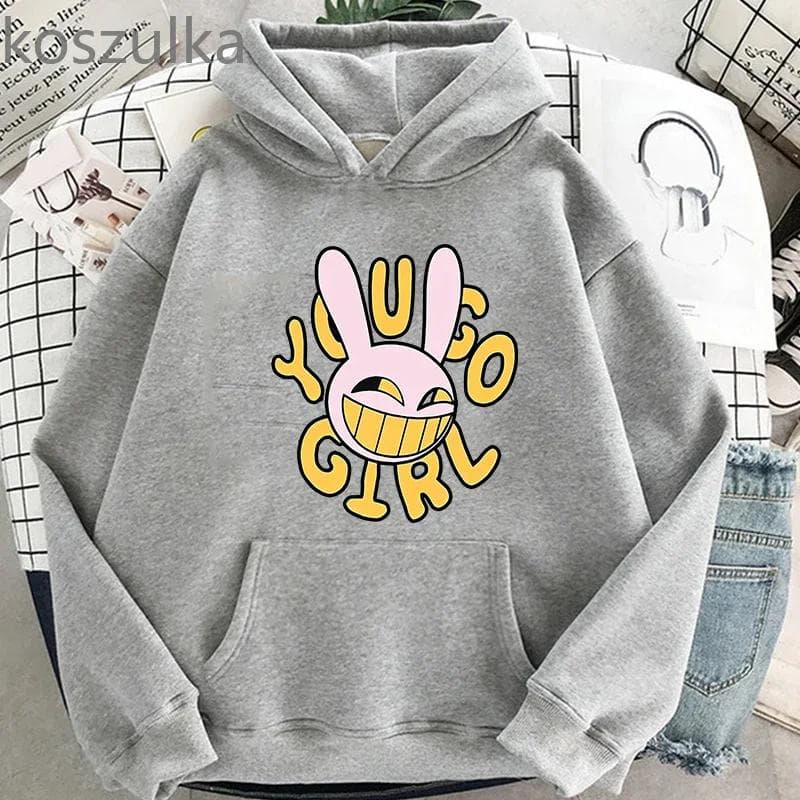 The Amazing Digital Circus Jax Hoodies Fashion Women Harajuku Funny Kawaii Hoodies Unisex Casual Vintage Pullovers Sweatshirts L