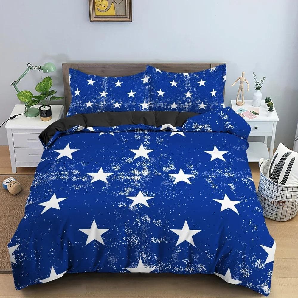 Star Pattern Duvet Cover Colorful Stars Print Quilt Covers For Bedroom Single Twin Queen King Bedding Set Home Decor US Queen 228x228cm