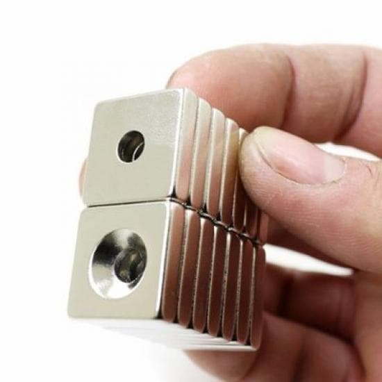 1/5 pcs Neodymium magnet Block strong magnet super powerful Permanent magnetic permanent rectangle Magnet with hole 30x20x10-5(1pcs)