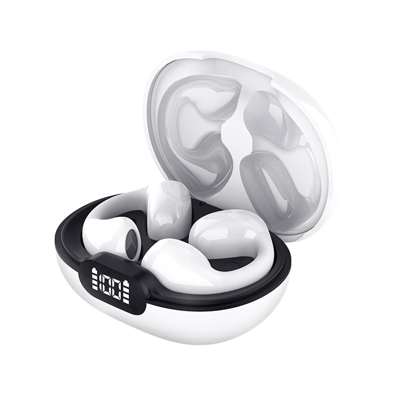 JR05 clip ear low energy consumption long battery life wireless BT headset white