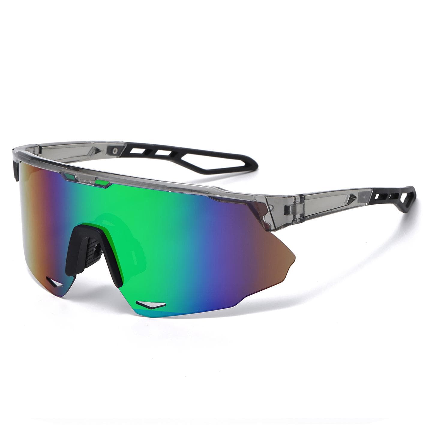 Colorful Coated Half Frame Sunglasses Outdoor Windproof UV Protection Cycling Glasses 9991