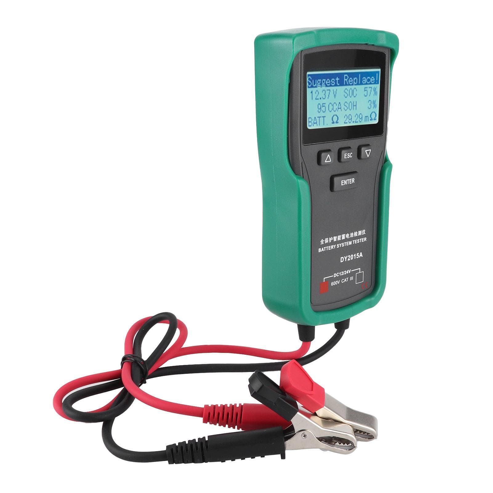 12V?24V Car Battery Tester Tool Voltage Load Test Digital Battery Capacity Checker Electrical