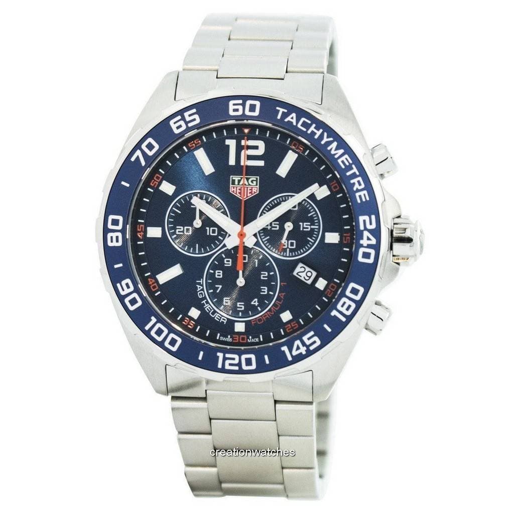 Tag Heuer Formula 1 Chronograph Quartz Tachymeter 200M CAZ1014.BA0842 Men's Watch blue