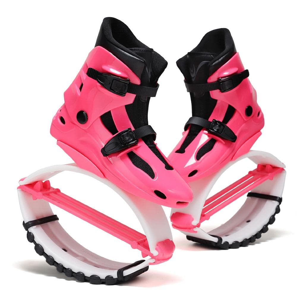 Women Kangaroo Jumping Shoes Outdoor Bouncing Sports Boots Fitness Shoes Body Building L 36-38 rose pink
