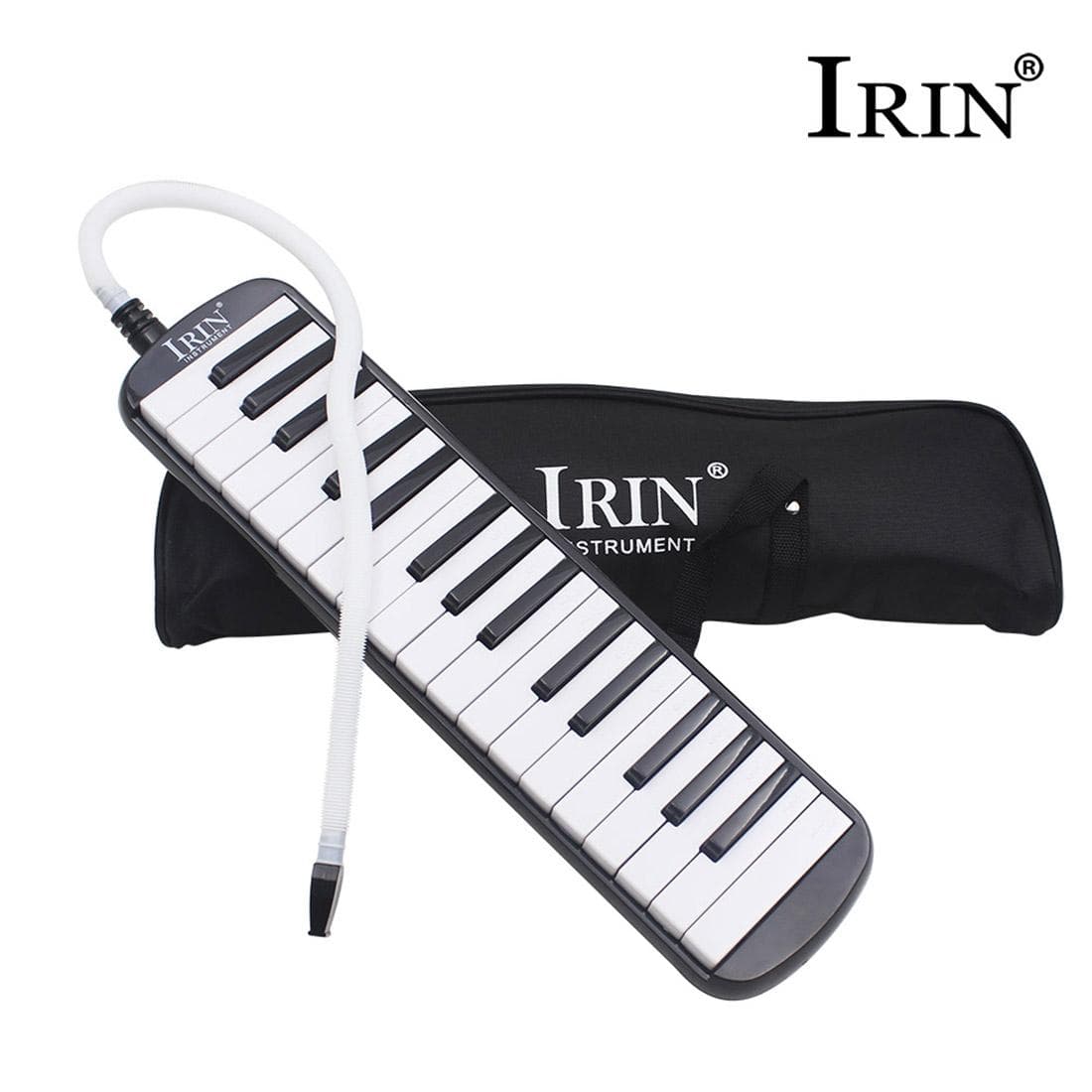 32 Piano Keys Melodica Musical Instrument  for Music Lovers Beginners Gift with Carrying Bag black
