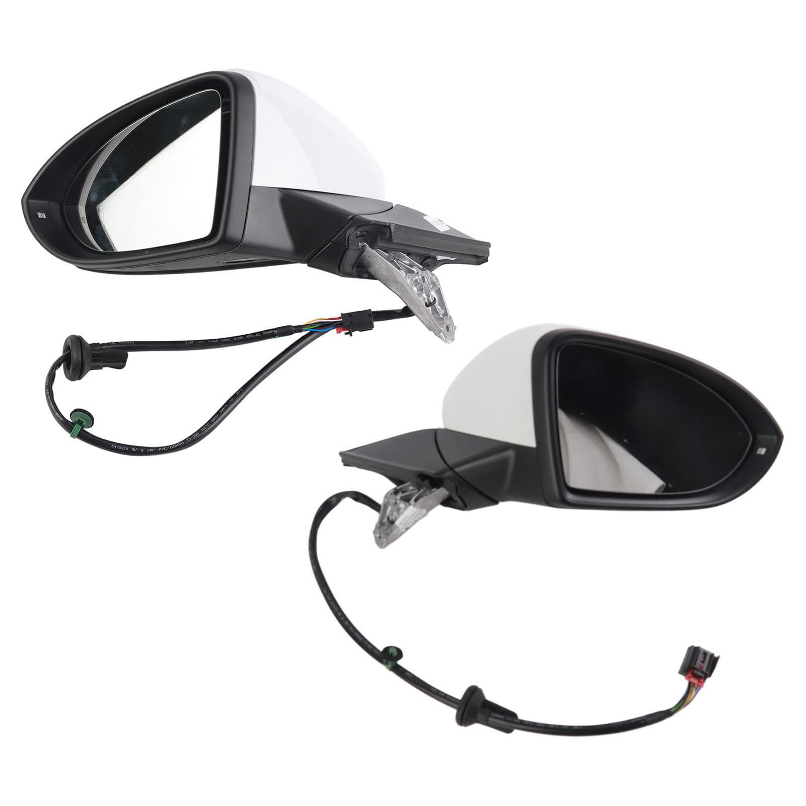 Pair Electric Folding Rearview Mirror Assembly + Switch Set 5GG 857 502A Fit for Mk7Mk7.5R