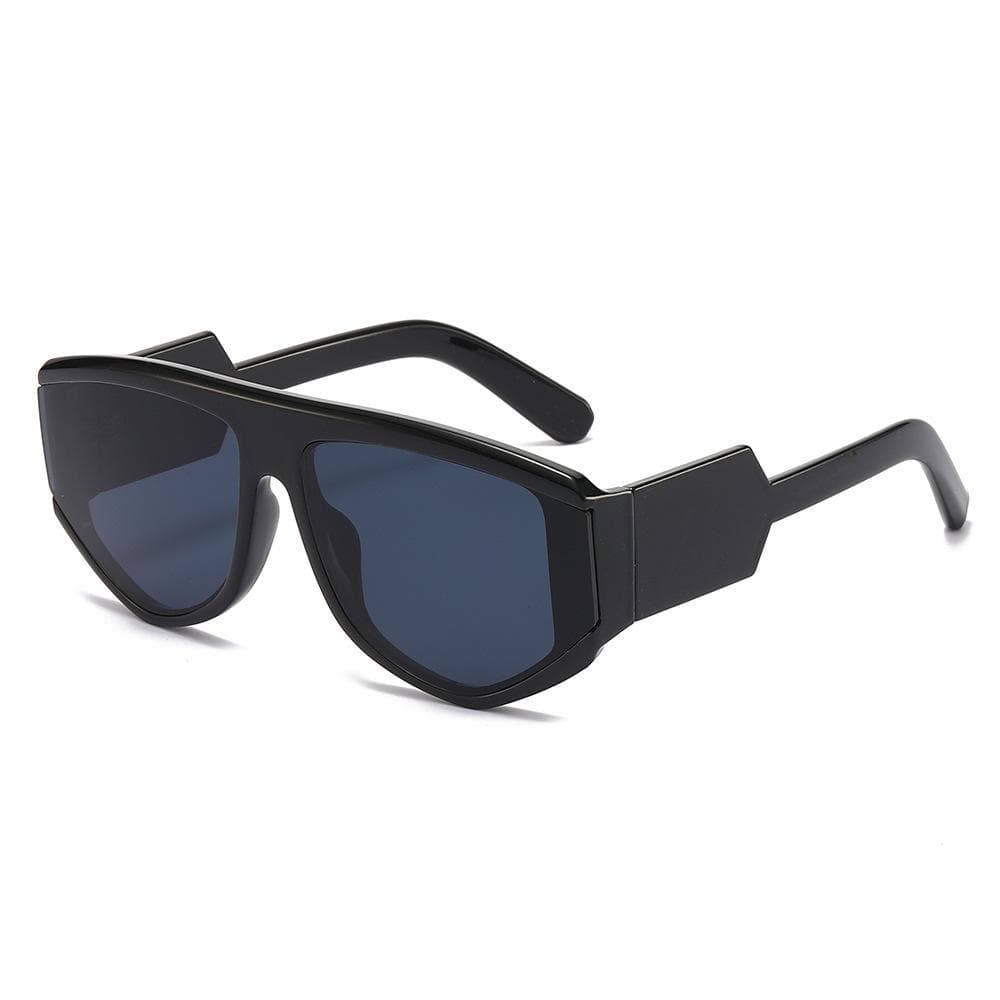 Vintage Luxury Oversized Square Women Sunglasses Punk Wide-legged Glasses Leopard Gradient Lens UV400 Protection as picture