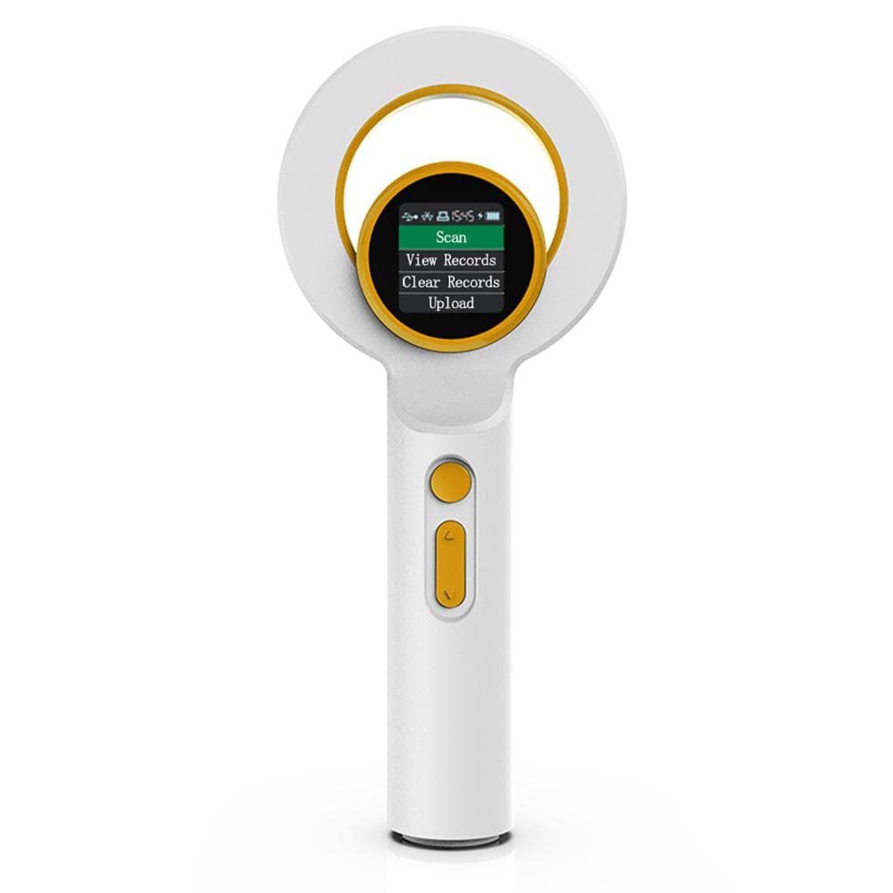 Animal Microchip Pet Tag Scanner ID Reader RFID Animal Labels Handheld Reader BT+USB+2.4G Connect W-2