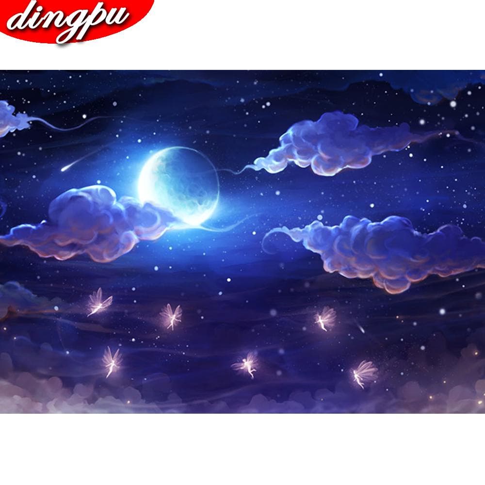 Full Round Diamond Painting 5D Kitchen Scene Embroidery Landscape Decoration For Home Gift 20X30CM