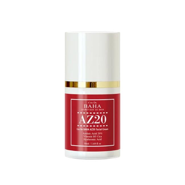 Cos De BAHA Azelaic Acid AZ 10% Serum, AZ 15% Serum 30ml, AZ 20% Cream 50ml (11 Options) #AZ 20 Cream 50ml x 1pcs