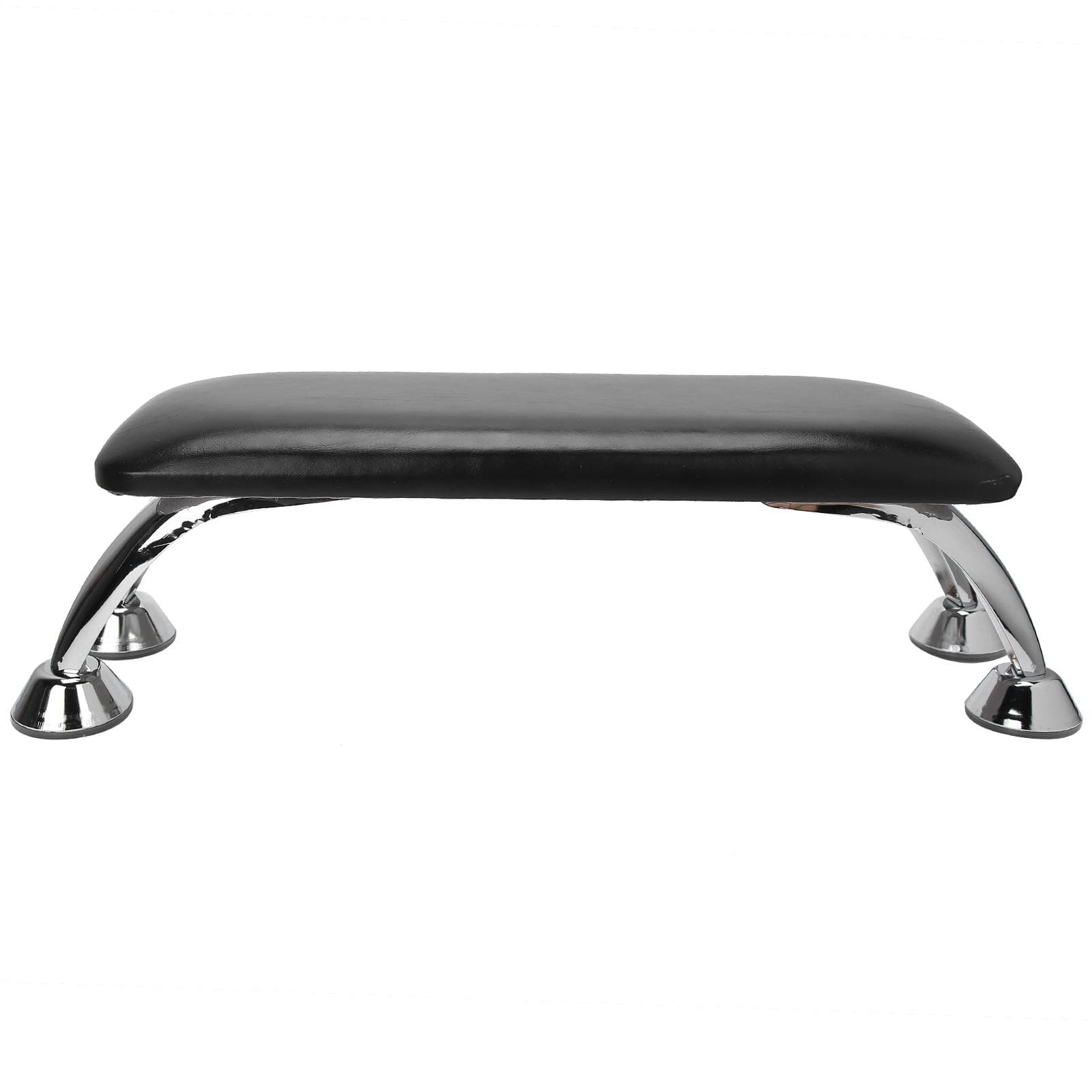 Nail Art Hand Pillow Salon Arm Hand Rest Cushion with Stainless Steel Support (Black)