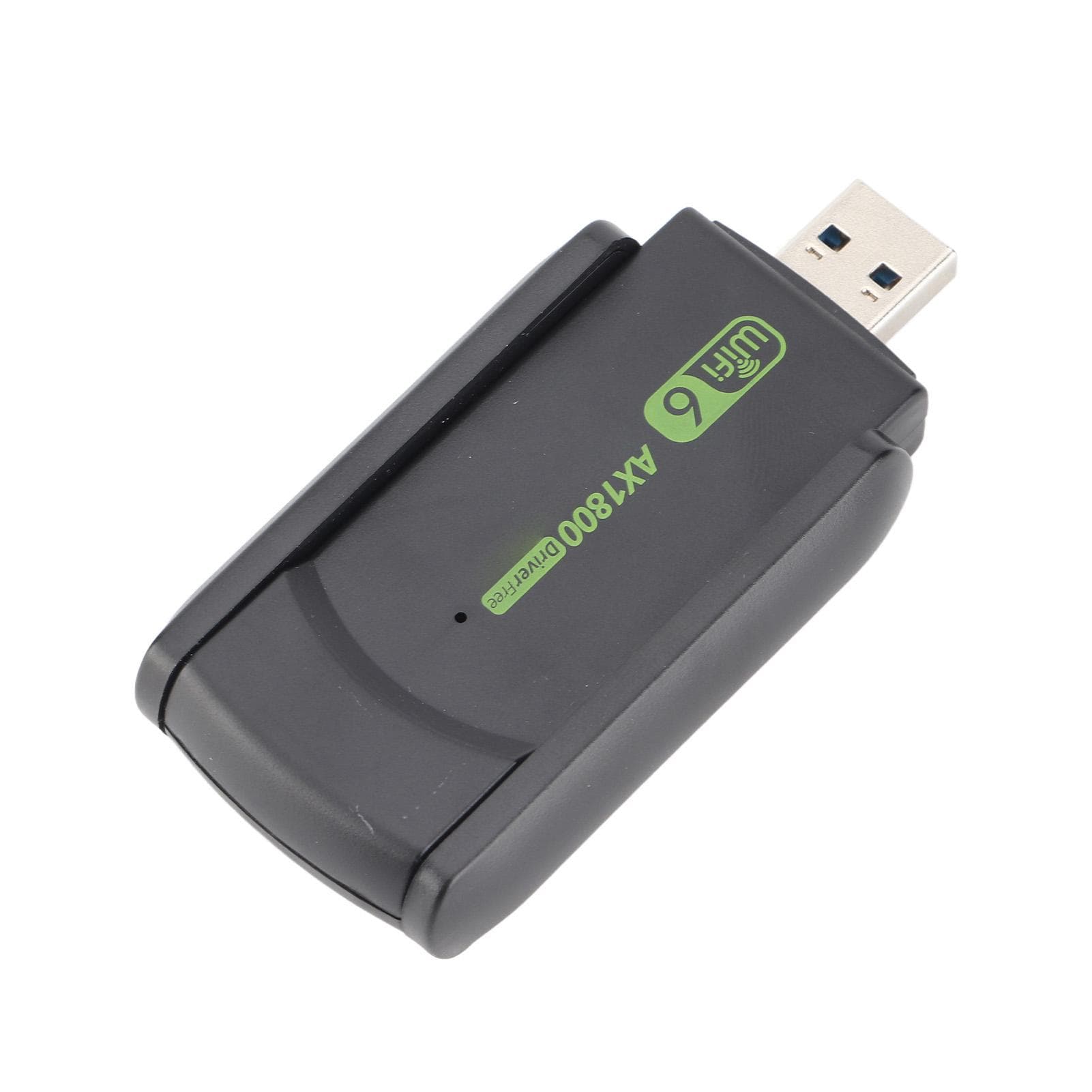WiFi 6 Adapter USB3.0 2.4GHZ to 5.0GHZ AX1800Mbps MU MIMO USB Network Card for PC Desktop Laptop
