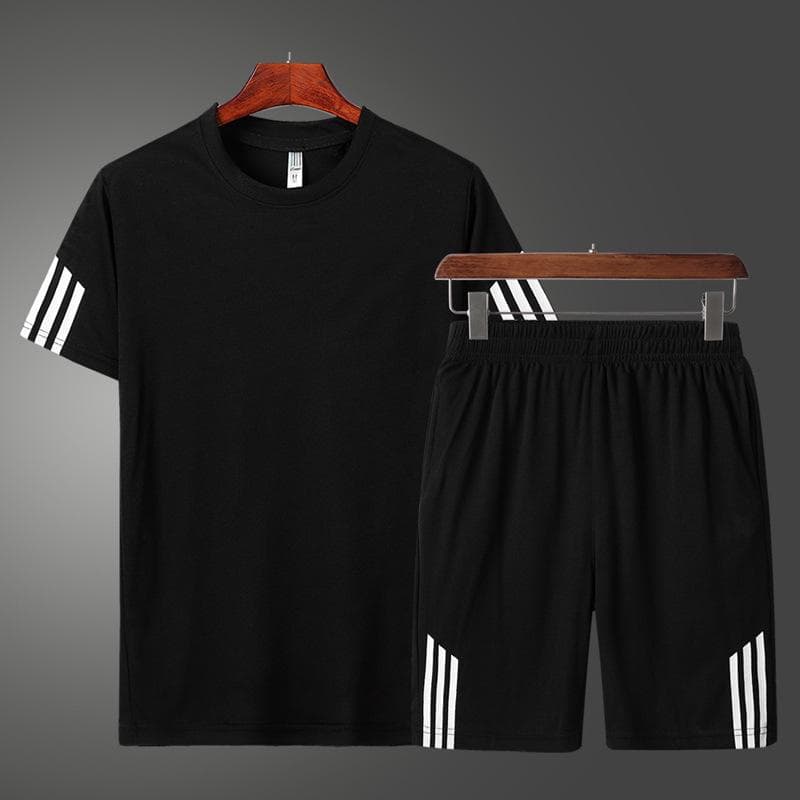 Mesh Suit Men 'S Sports Leisure Running Fitness Two -Piece Set XXL