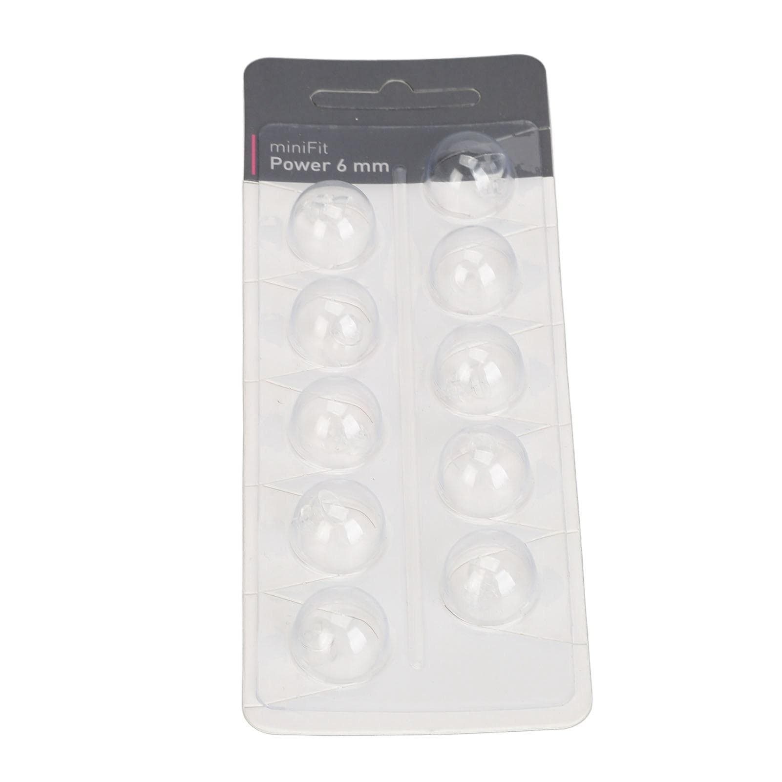 10PCS Hearing Ear Tips Higher Transparency Dual Layer Closed Comfortable Anti Static Sound Aid 6mm / 0.24in Dia