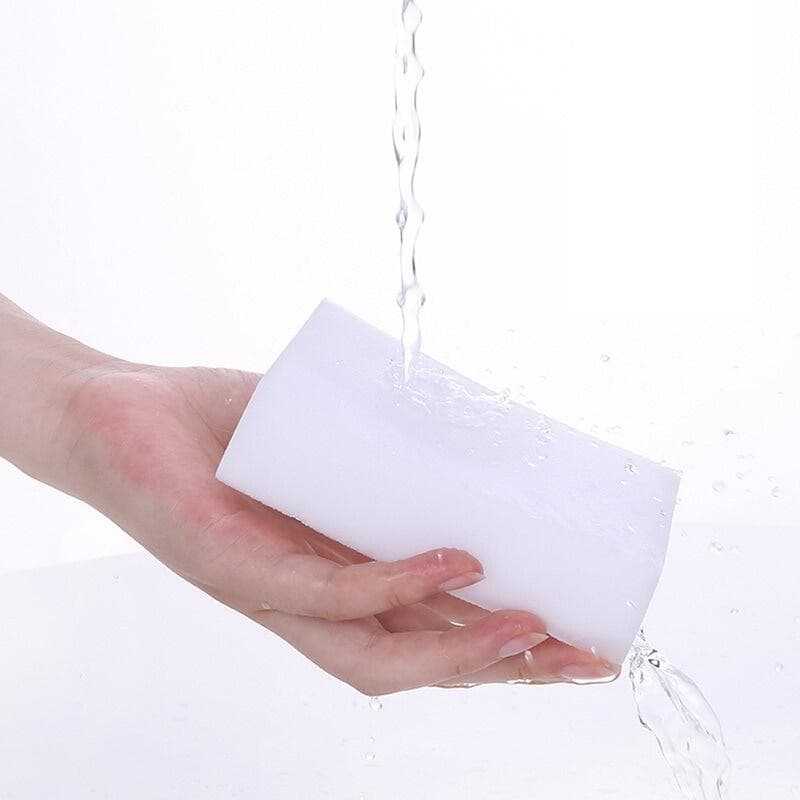 100*60*20mm Melamine Sponge Magic Sponge Eraser Melamine Sponge Cleaner Cleaning Sponge for Kitchen Bathroom Cleaning Tools 10PC white