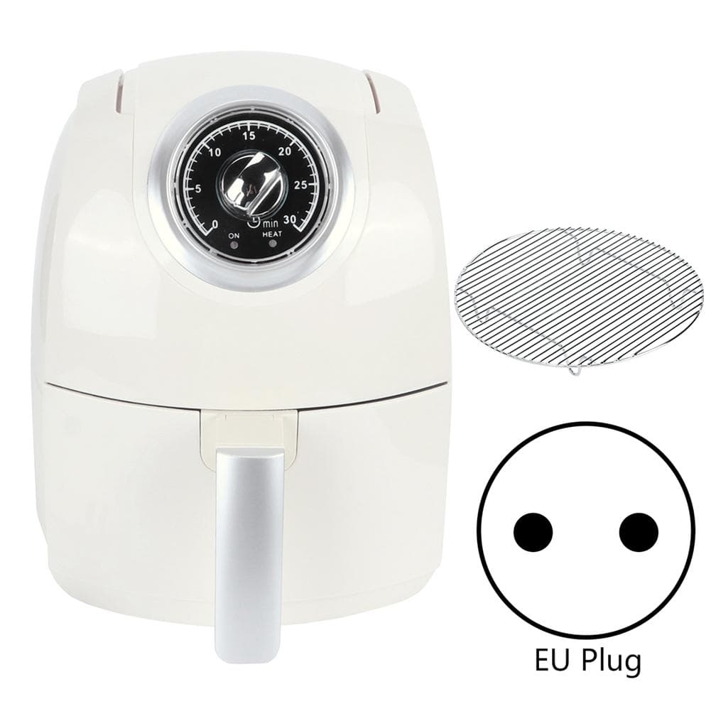 3.2L Nonstick Electric Deep Fryers Oven Oilless Cooker for Roasting Quick CookingEU Plug 220V white
