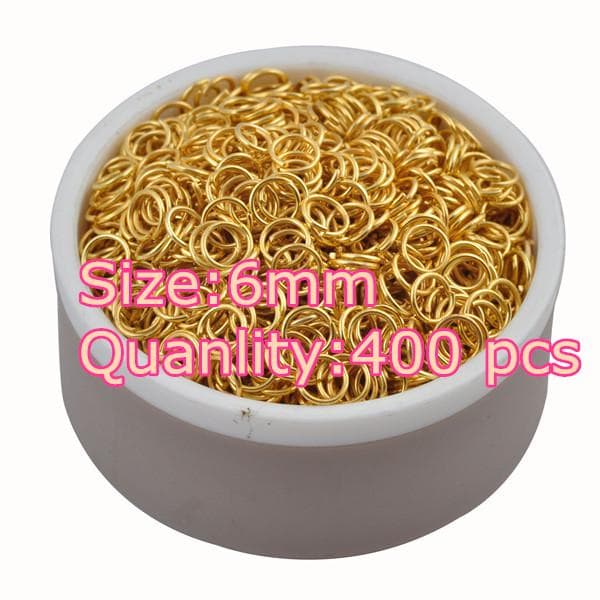 LNRRABC fashion 4-10 mm Antique Bronze Open Jump Split Rings Connector DIY Jewelry Findings Making 12
