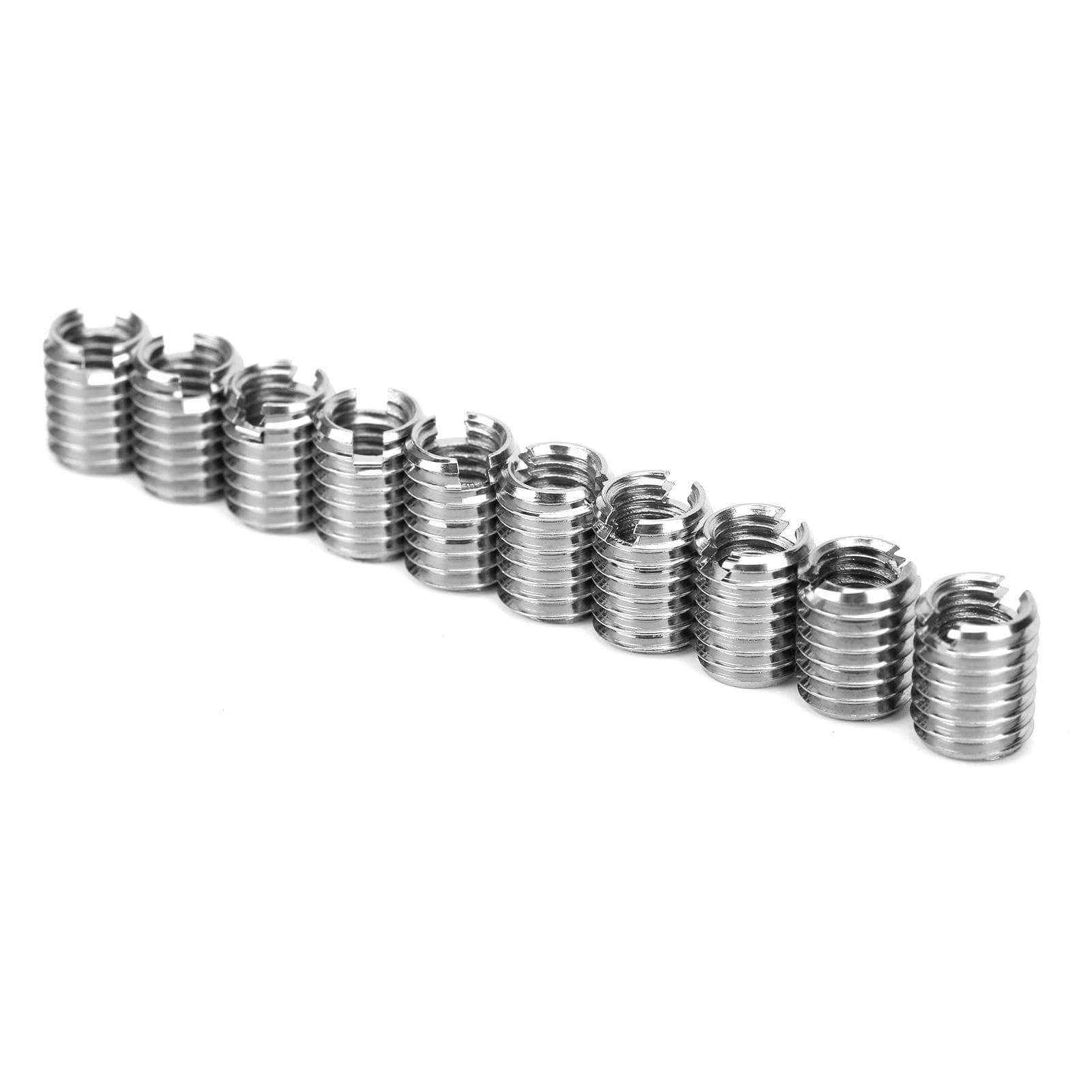 10Pcs Thread Inserts Coarse Thread Reducing Nut Repair Tool Male Female  Fastener